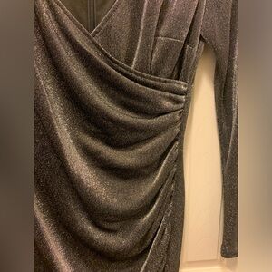 White House Black Market black Midi Dress